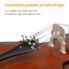 Full Side 4/4 Natural Color Spruce Panel Cello Tiger pattern process with Bag Bow Rosin Bridge Strings